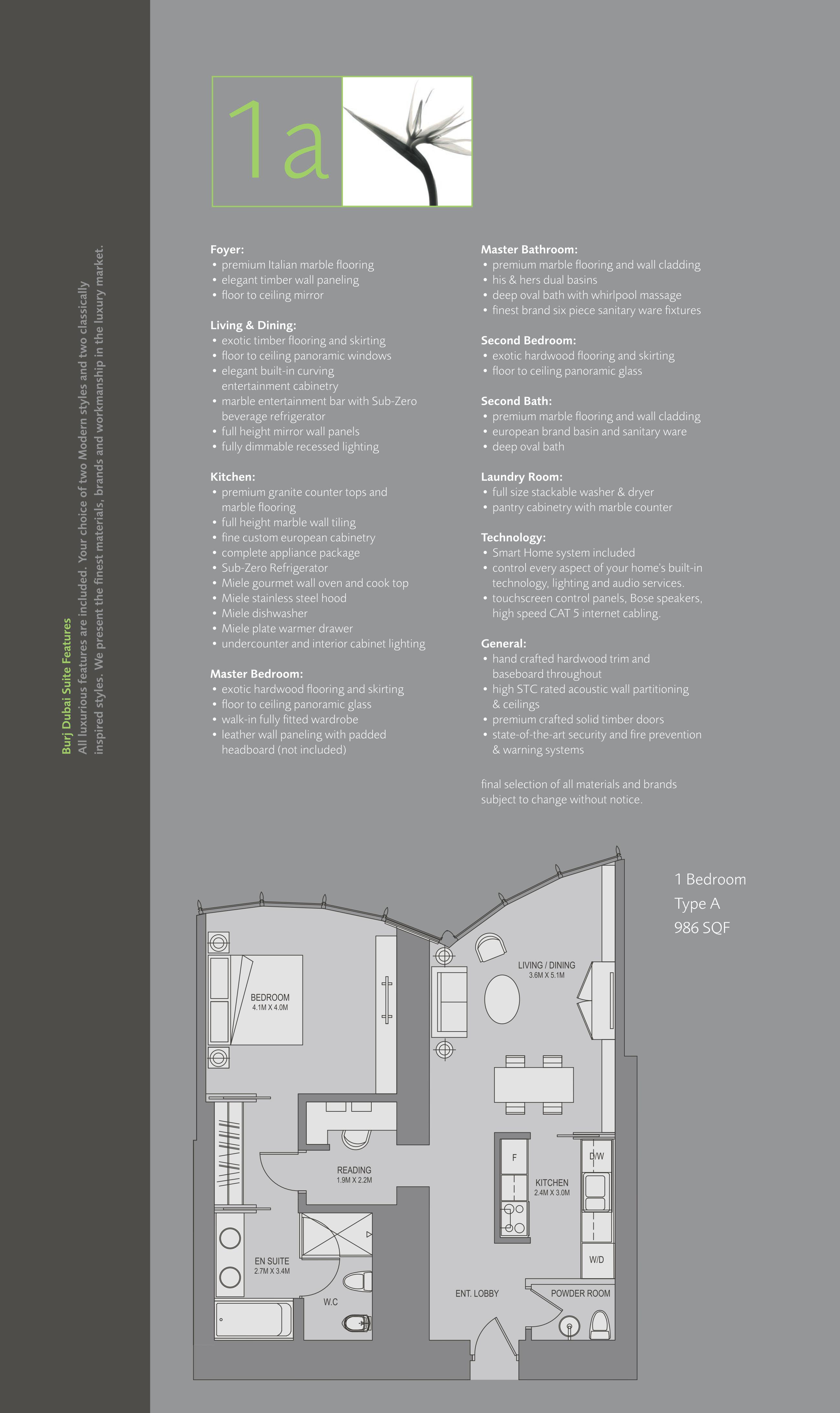 One Bedroom Type A