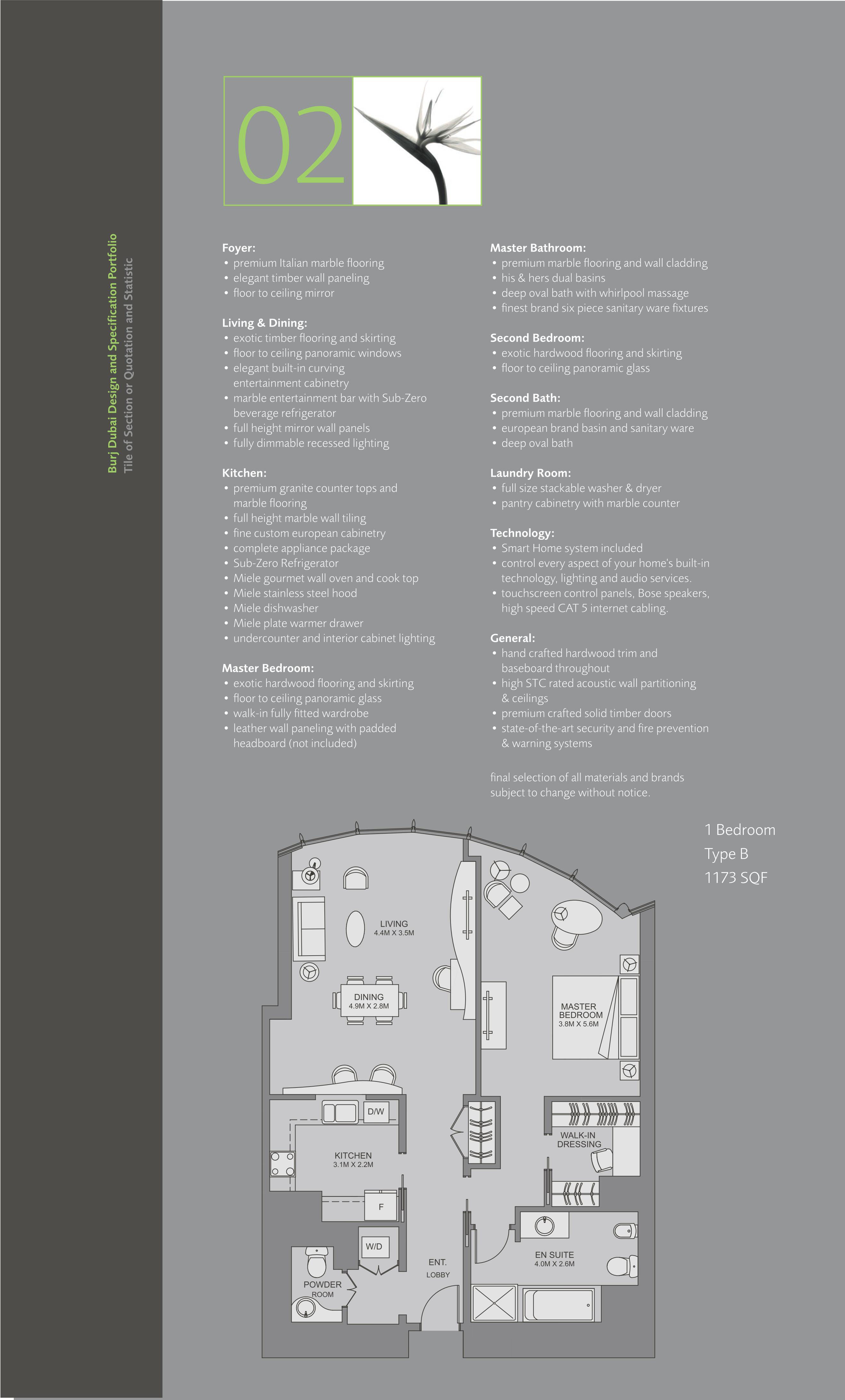 One Bedroom Type B