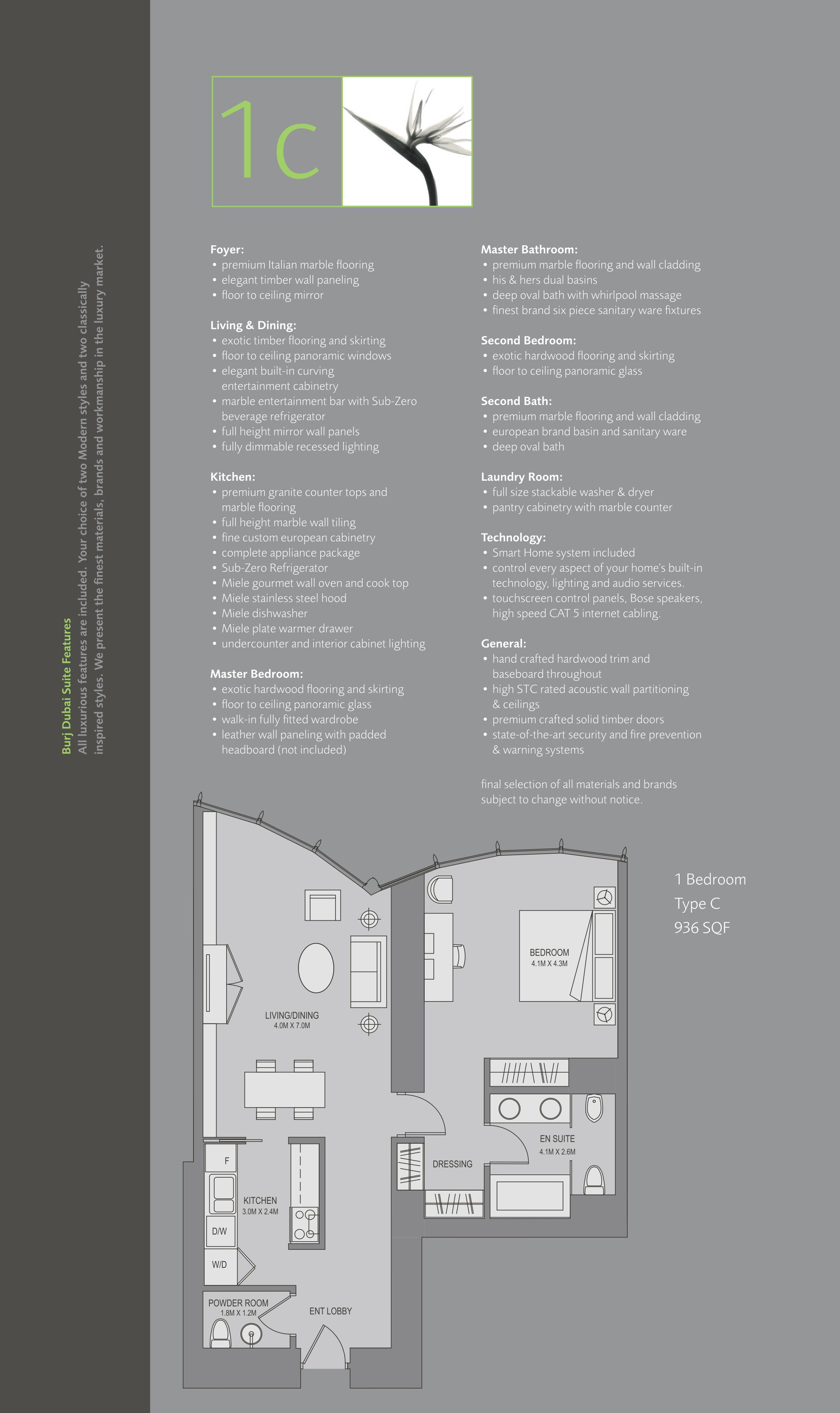 One Bedroom Type C