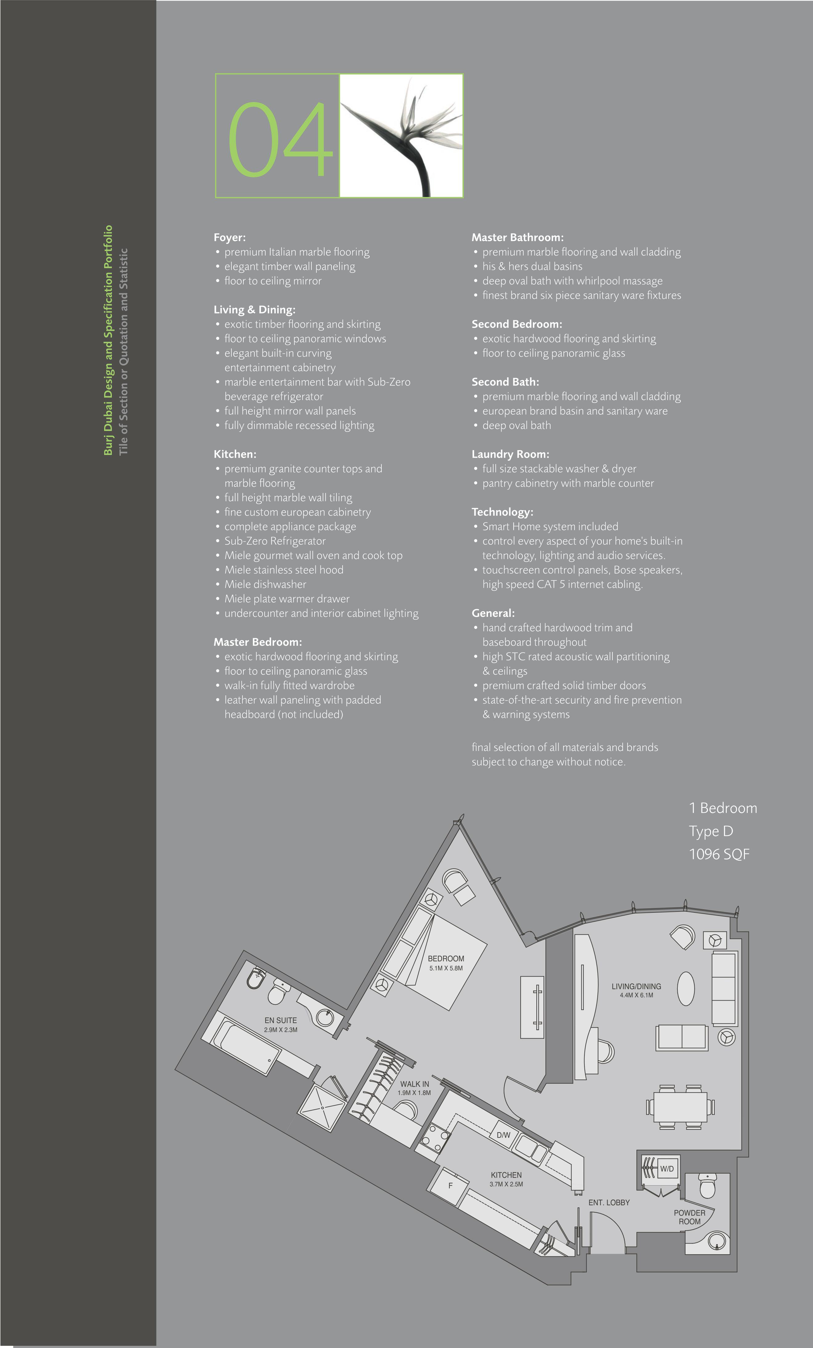 One Bedroom Type D-2