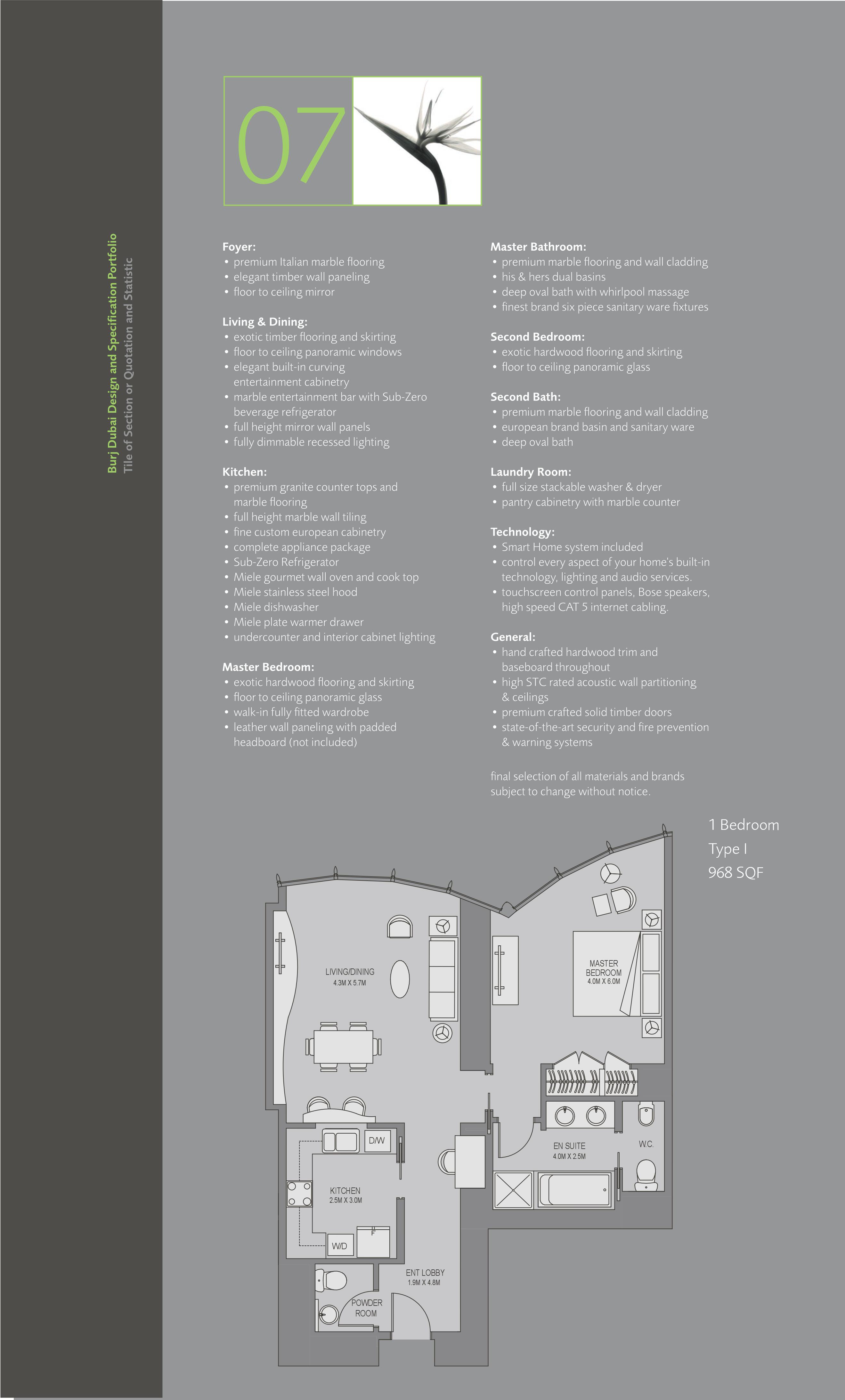 One Bedroom Type I